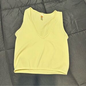 Mono B Light Yellow Fitted Tank Top
